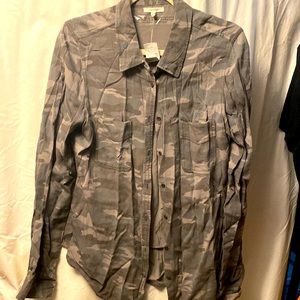 NWT Maurice’s camouflage button down shirt